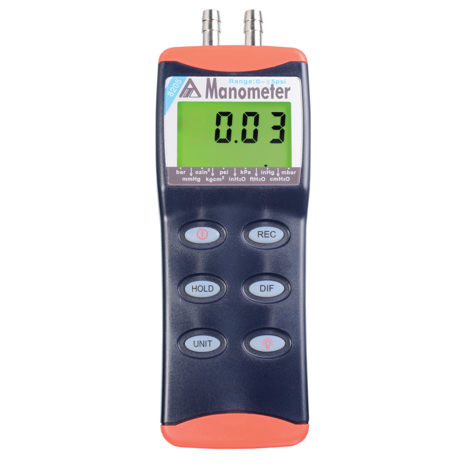 8205 - Digital Manometer for Pressure (5psi/35kpa)