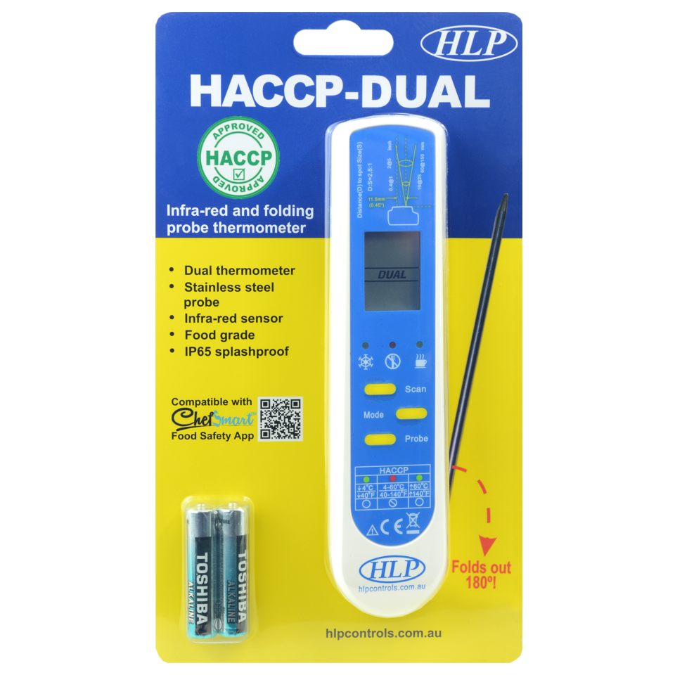 HACCP Dual - Water resistant Infra-Red & Probe Thermometer