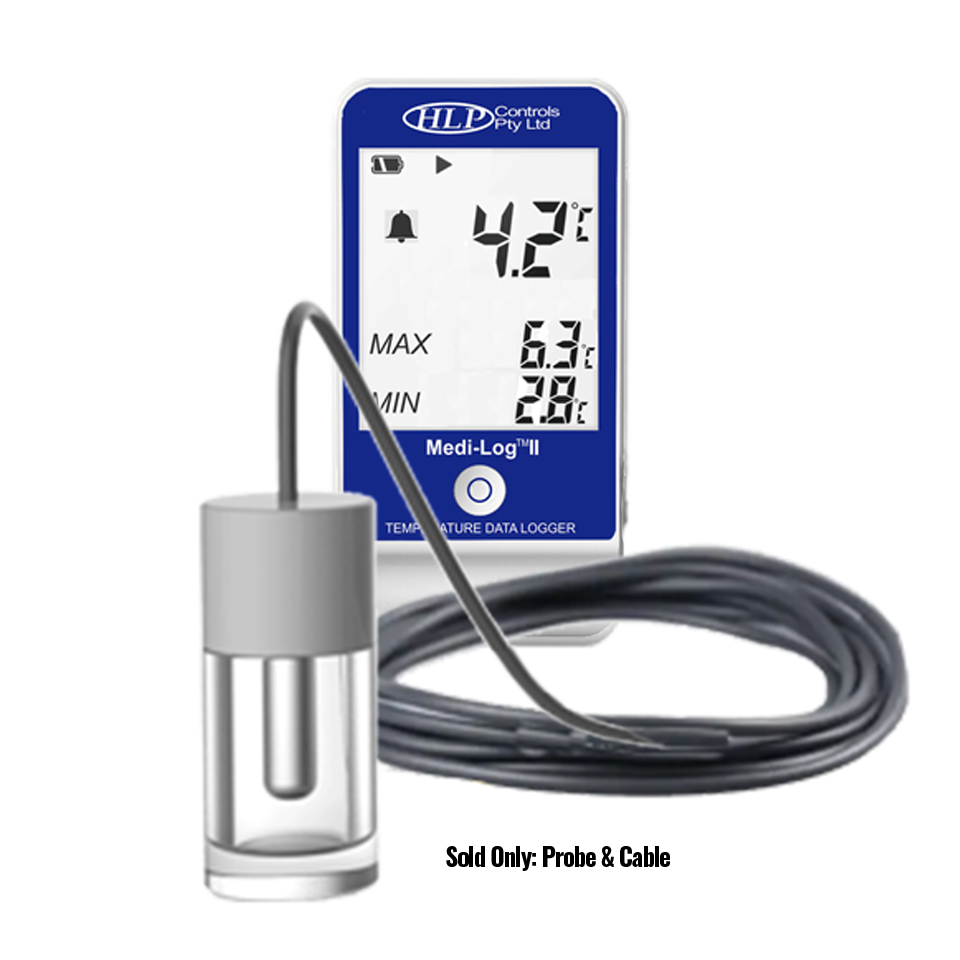 Medi-Log™ II Probe with Calibration Certificate & Tag (12 Months)