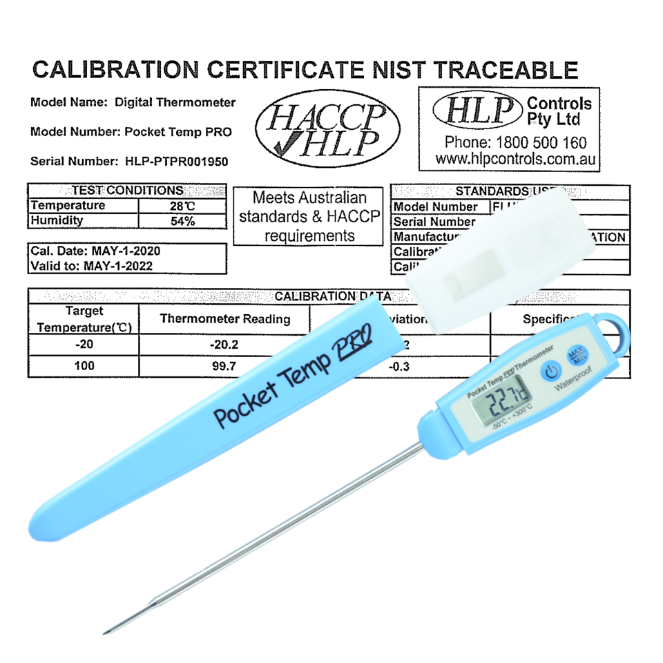 Pocket Temp Pro - Professional Waterproof Probe Thermometer