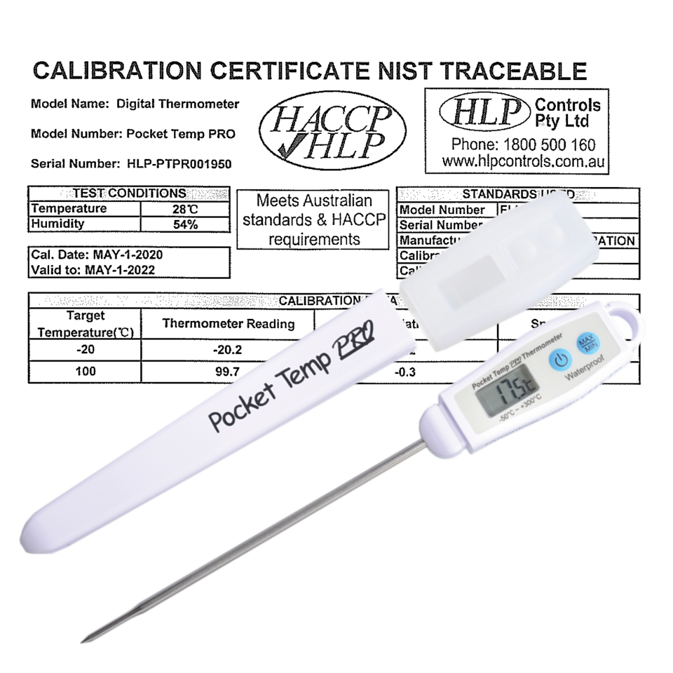 Pocket Temp Pro - Professional Waterproof Probe Thermometer