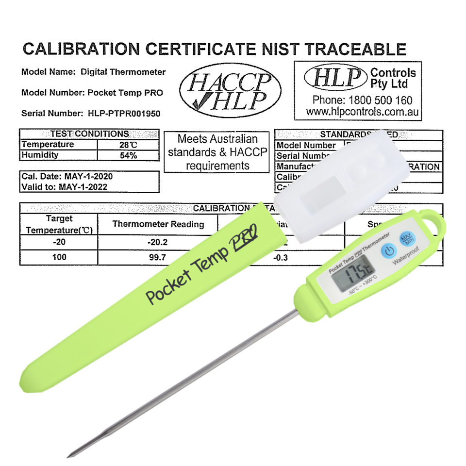 Pocket Temp Pro - Professional Waterproof Probe Thermometer