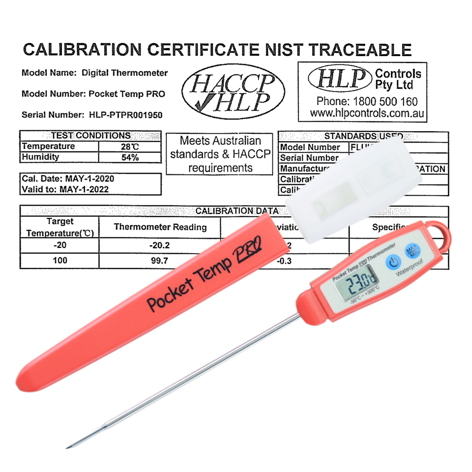 Pocket Temp Pro - Professional Waterproof Probe Thermometer