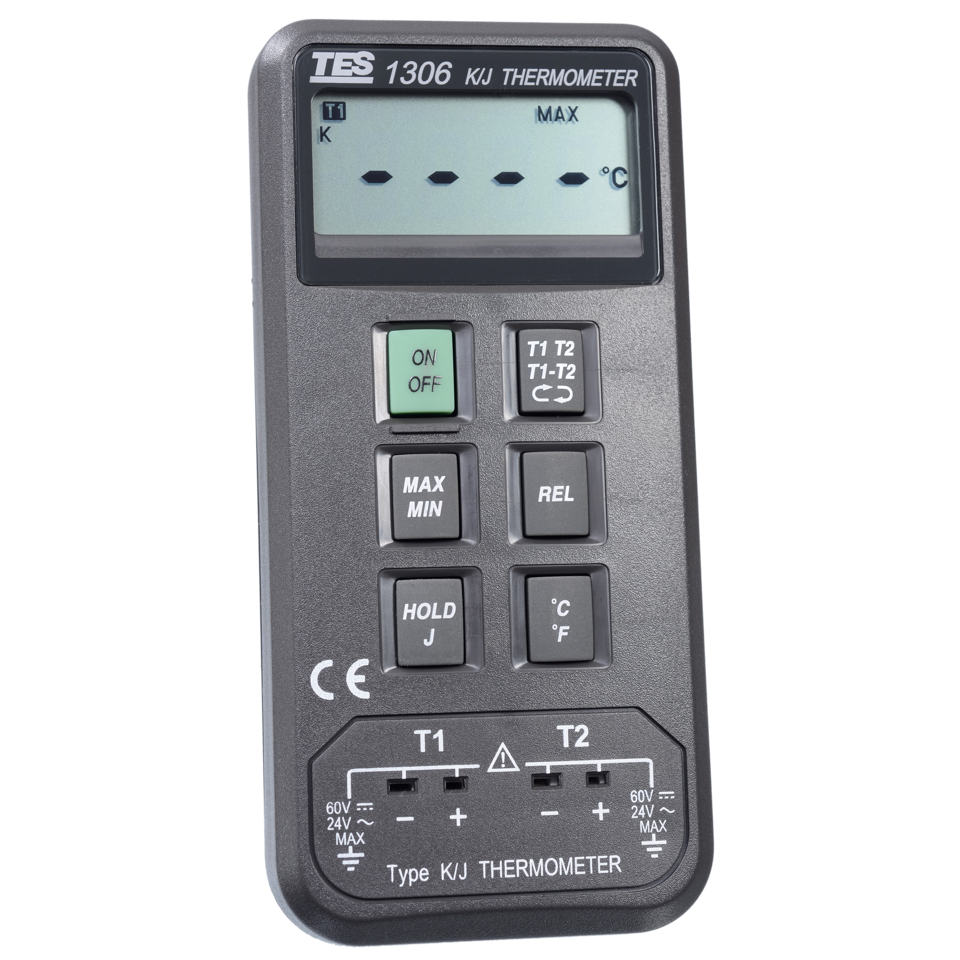 Dual Input K/J-Type Thermometer with TPK 01 Wire