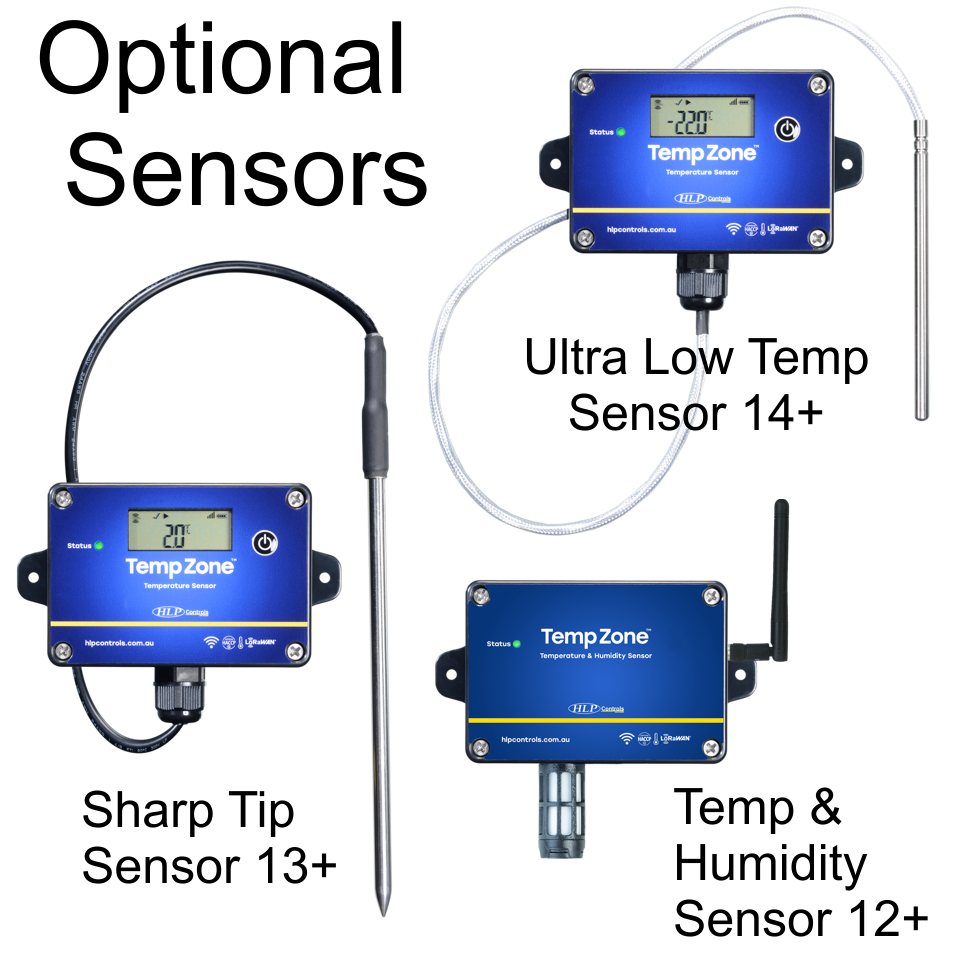 Temp Zone Plus New Starter Kit - 5 Wireless Sensors with Base Station for Multi-Unit Monitoring & Alarming