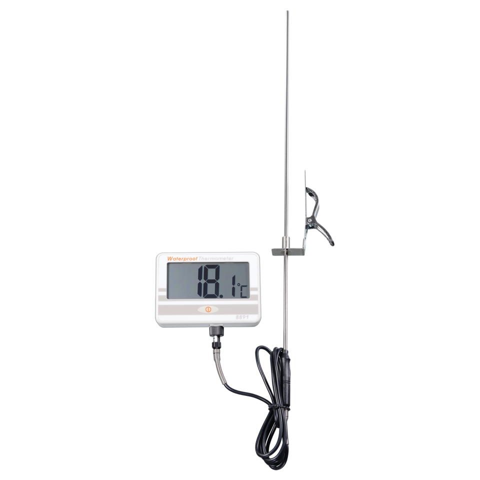 8891 - Large Waterproof Display w/ Long Probe Thermometer