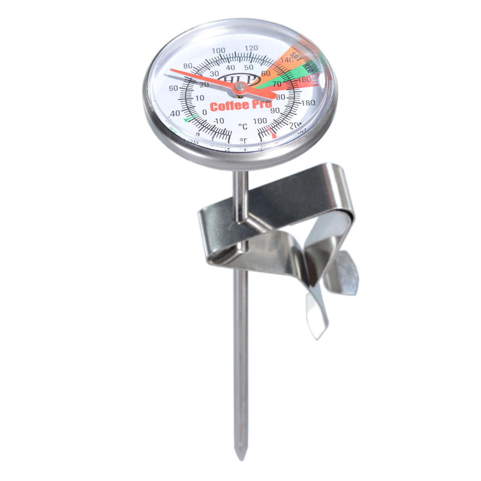 Coffee Pro Short - Compact Professional Milk Frothing Thermometer w/ Clip