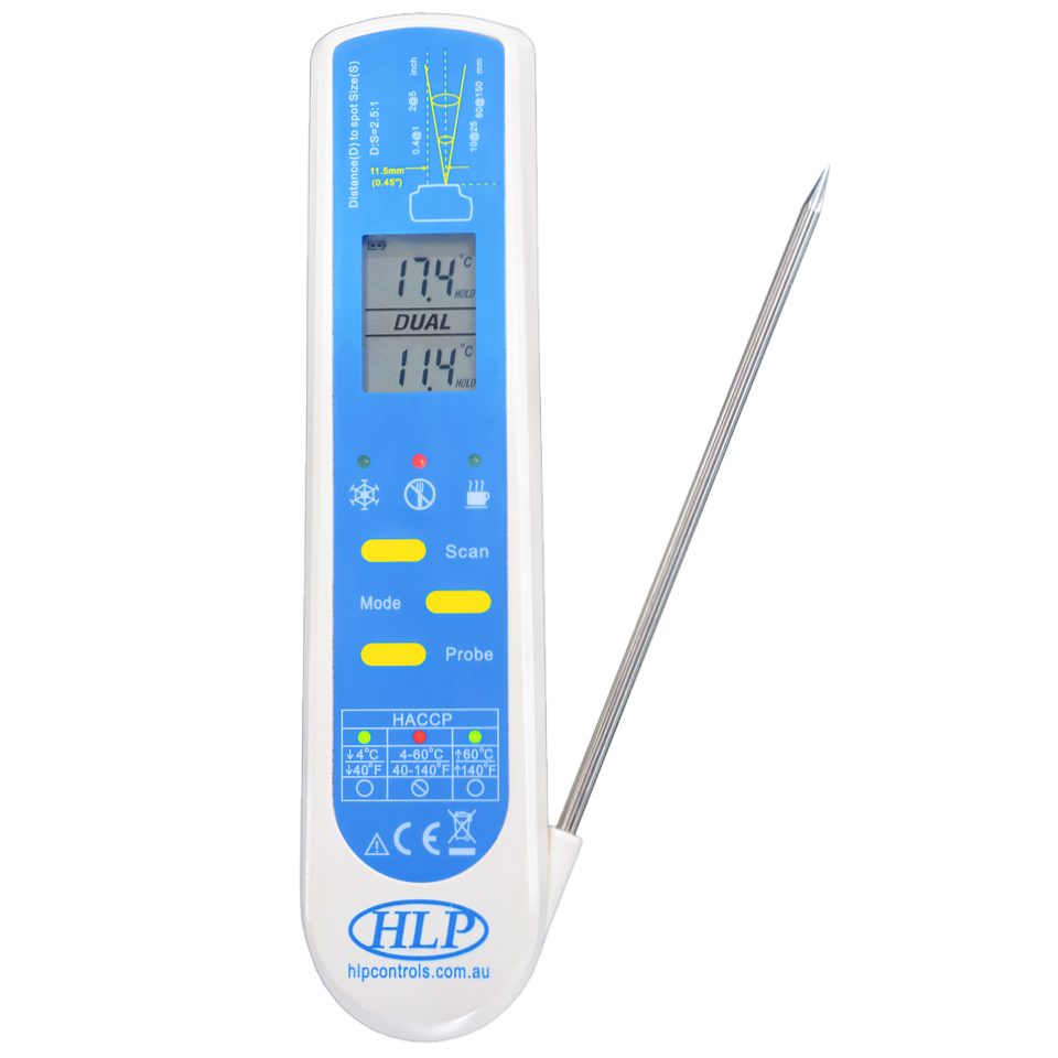HACCP Dual - Water resistant Infra-Red & Probe Thermometer