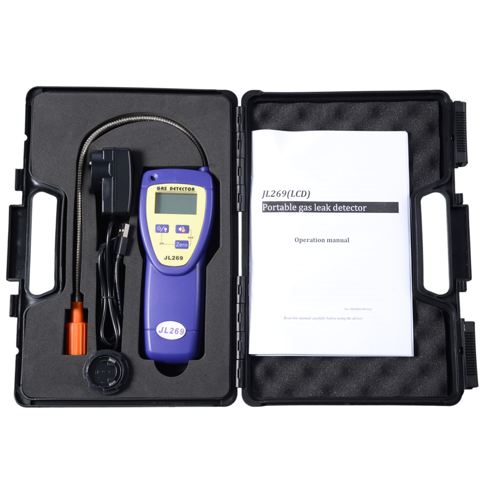 JL269 - Digital Gas Sniffer for Combustible Gas Leak Location Detection w/ Gooseneck Probe