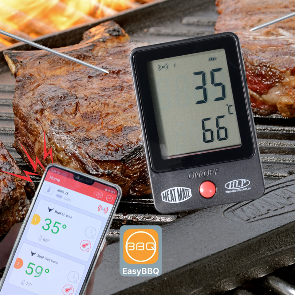 Meat Mate - Dual Probe BBQ/ Oven Thermometer w/ Bluetooth