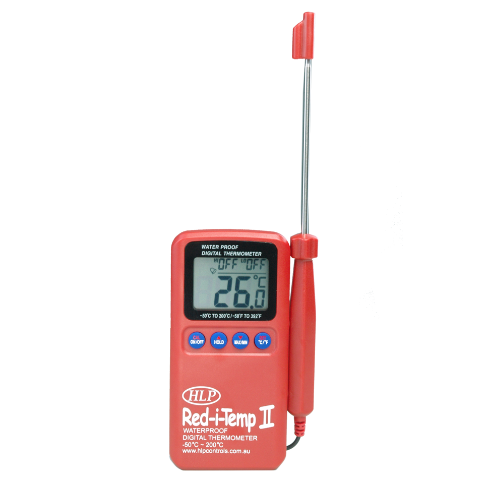 Red-i-Temp - Waterproof Food & Medical Grade Thermometer w/ External Probe