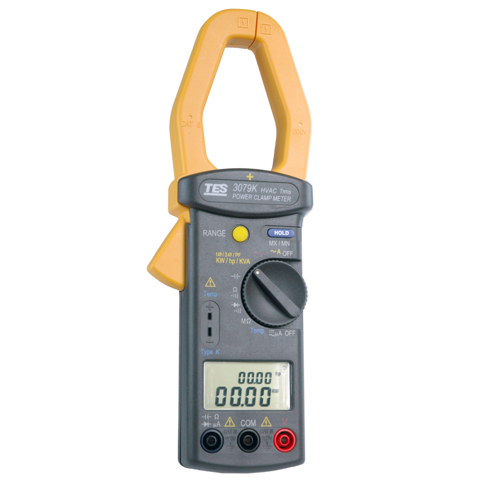 T3079K - 4 Digit Dual Display HVAC TRMS Clamp Meter