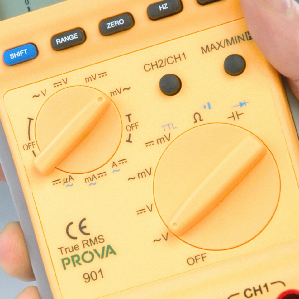 T901 - True RMS Dual LCD Digital Multimeter w/ RS232 Connection