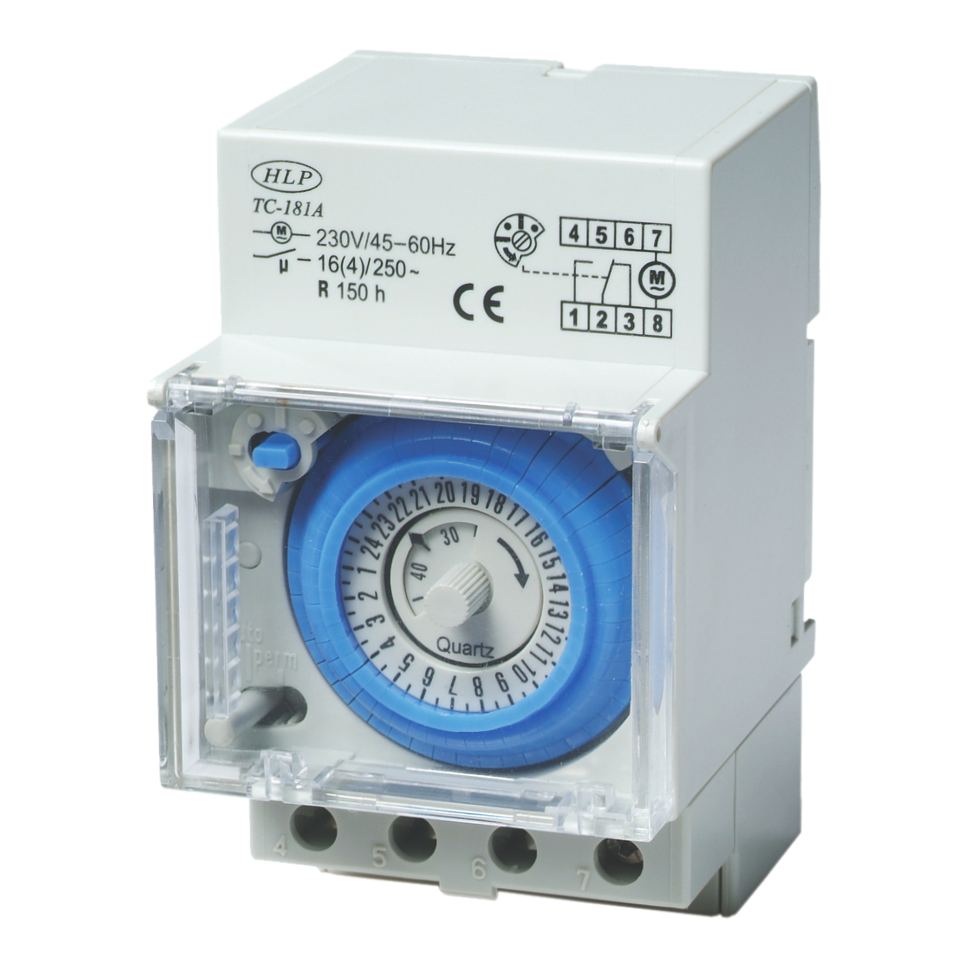 TC-181A - Time Clock 3 Module wide 24hr with 150 hr Battery Back-up