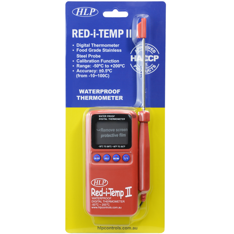 Red-i-Temp - Waterproof Food & Medical Grade Thermometer w/ External Probe