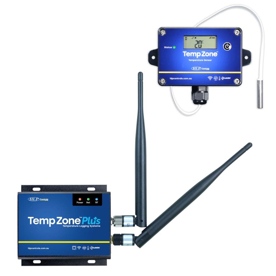 Temp Zone Plus New Starter Kit - 5 Wireless Sensors with Base Station for Multi-Unit Monitoring & Alarming