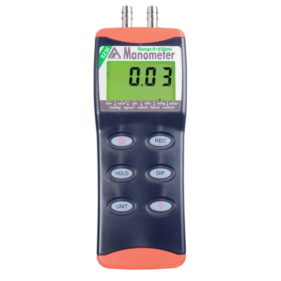 8230 - Digital Manometer for Pressure (30psi)
