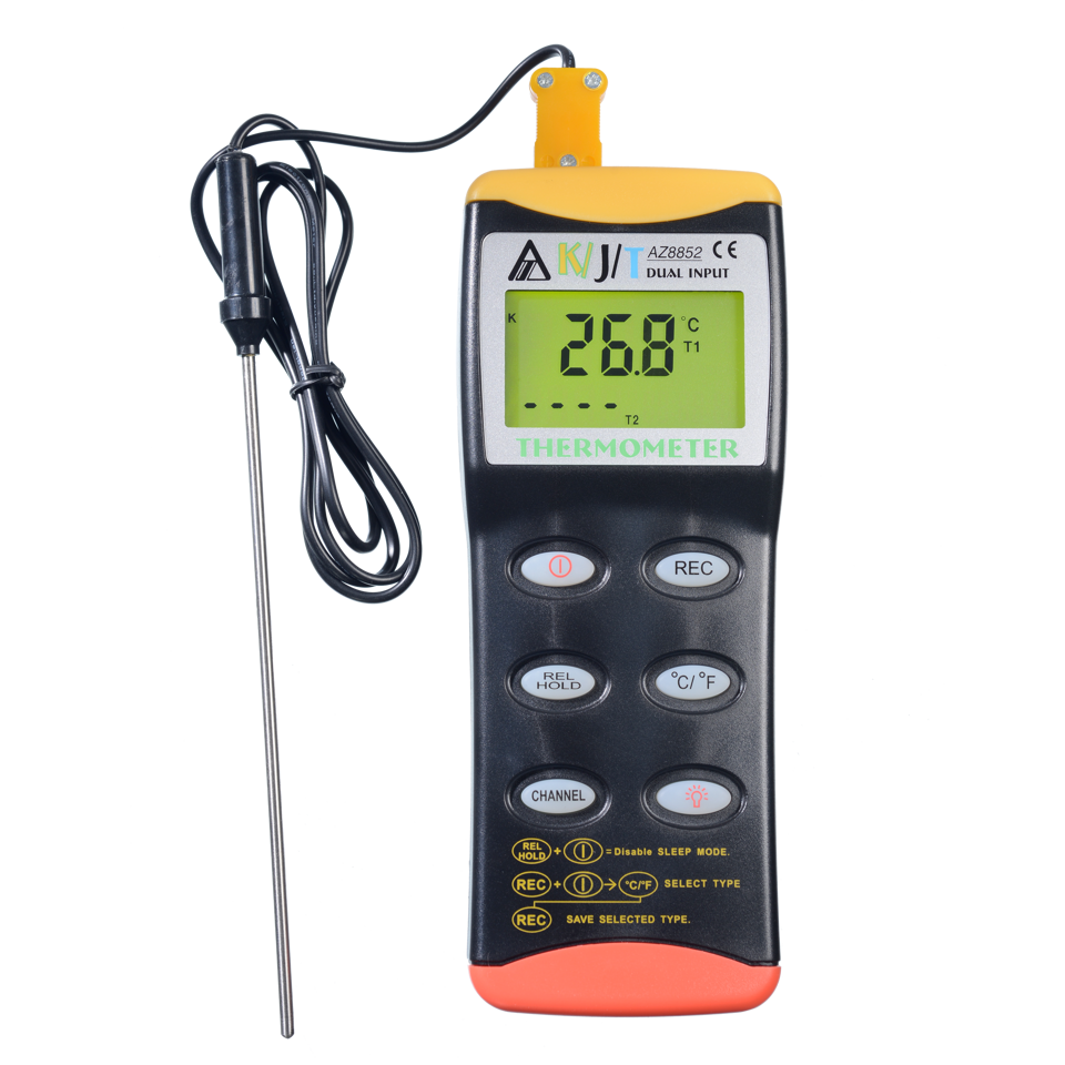 8852 - Dual Input Food Grade K/J/T-Type Thermometer