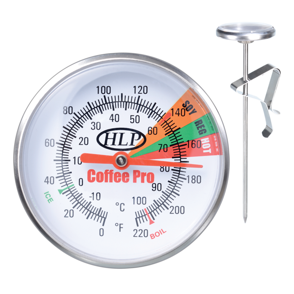 Coffee Pro Short - Compact Professional Milk Frothing Thermometer w/ Clip