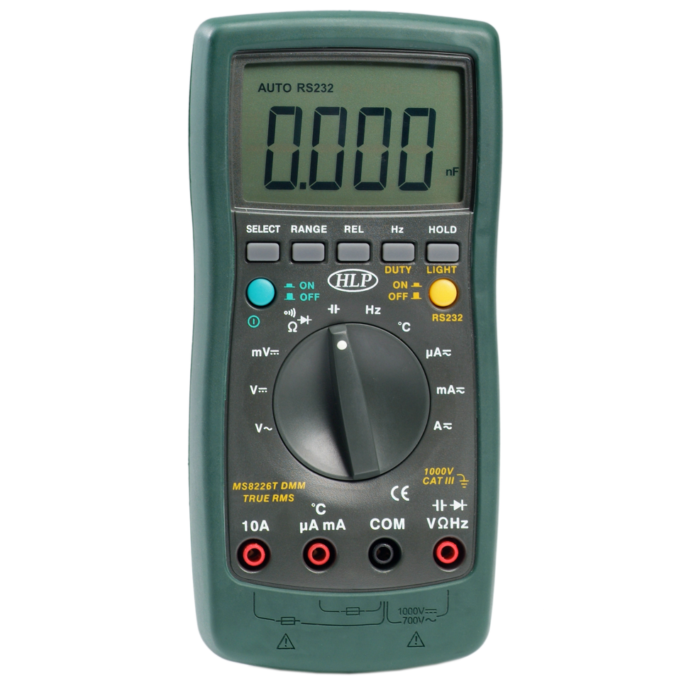 MS8226T - Professional TRMS 4000 Count Digital Multimeter w/ Data Logging