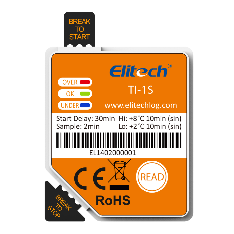 TI-1S - Single Use Temperature Data Logger for Mobile Applications w/ NFC Connection